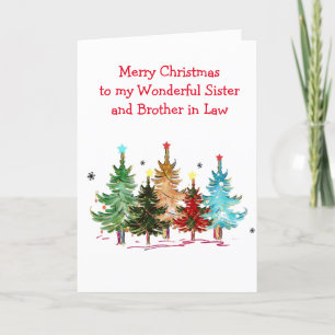 Kerstkaart voor zus en zwager kaart
