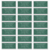 kerstkaart Vooraf geadresseerde enveloplabels Sticker (Voorkant)