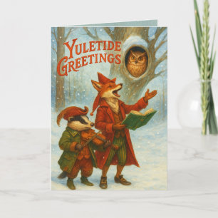Kerstkaart Vouwbare Wenskaart Kaart