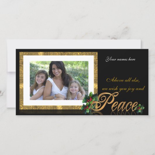 Kerstkaart Vrede (Voorkant)