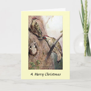 KerstKaart - Woodpeckers Feestdagen Kaart
