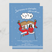 Kerstkaart Zwangerschap Aankondiging - Afrikaanse  (Voorkant / Achterkant)