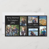 Kerstkaart - Zwarte Achtergrond (Voorkant)