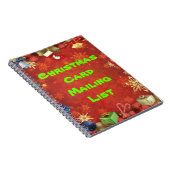 Kerstkaartadresboek Notitieboek (Rechterzijde)