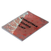 Kerstkaartadresboek Notitieboek (Linkerzijde)