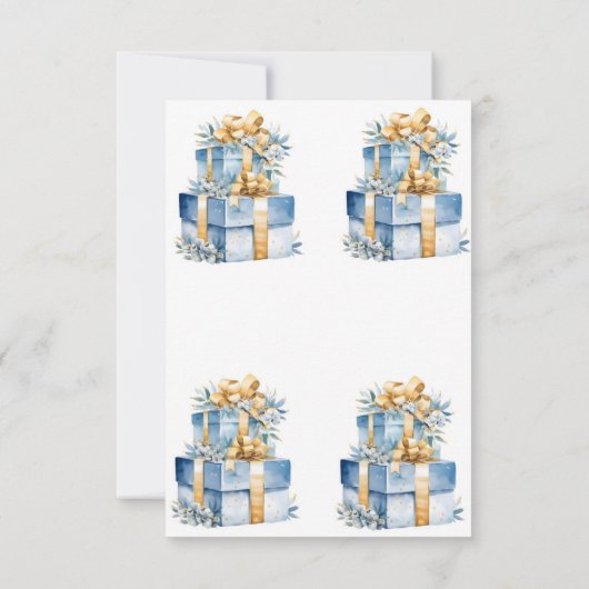 kerstkaarten bedankkaart (Achterkant)