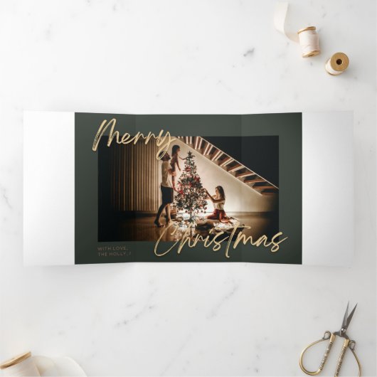 kerstkaarten drieluik wenskaart (Binnen)