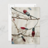 Kerstkaarten en stickers feestdagenkaart (Voorkant / Achterkant)