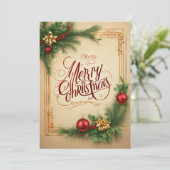 Kerstkaarten Feestdagenkaart (Staand voorkant)