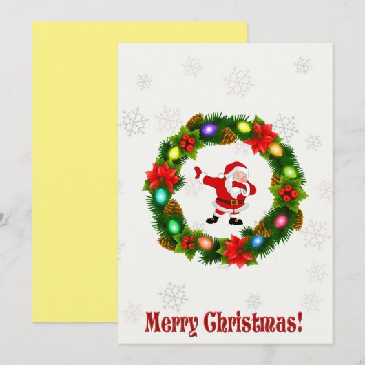 kerstkaarten feestdagenkaart (Voorkant / Achterkant)