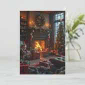 Kerstkaarten handgemaakt kaart (Staand voorkant)