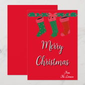 Kerstkaarten Kaart (Voorkant / Achterkant)