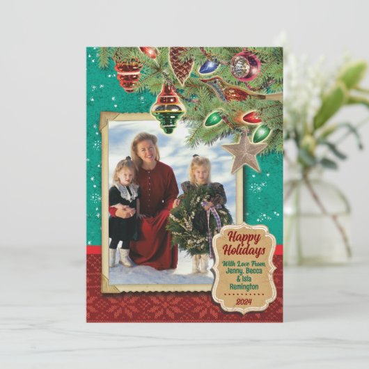  kerstkaarten kaart (Staand voorkant)