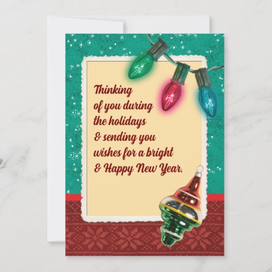 kerstkaarten kaart (Achterkant)