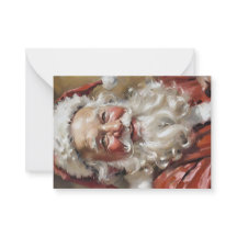 Kerstkaarten met de glimlach van de Kerstman