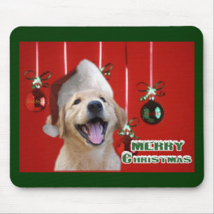 Kerstkaarten met Gouden Retriever Geschenken Muismat