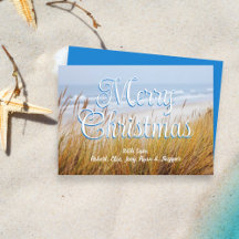 Kerstkaarten met strandduinen