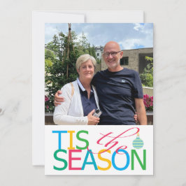 Kerstkaarten met 'Tis the Season Flat Feestdagenkaart