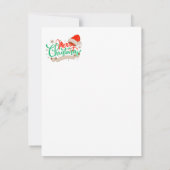 kerstkaarten notitiekaartje (Achterkant)