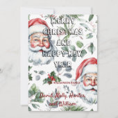 Kerstkaarten Prettig Kerstfeest witte Kerstkaart Kaart (Voorkant)