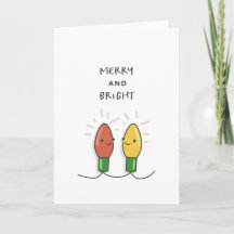 Kerstkaarten - Schattig - Merry and Bright