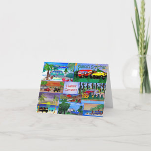 Kerstkaarten van campers uit mijn camper collage k kaart