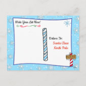 Kerstkaarten van Sinterklaas: Kerst Pengoen & Snee Feestdagenkaart (Achterkant)