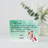 Kerstkaarten van Sinterklaas: Rode Eenhoorn met Ke Feestdagenkaart (Staand voorkant)