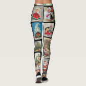 kerstkaarten Vintage Leggings Vrouwenreuzen (Achterkant)