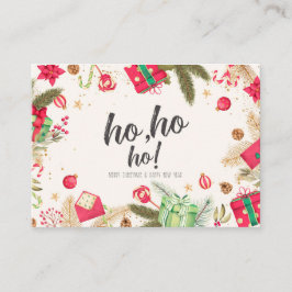  kerstkaarten visitekaartje