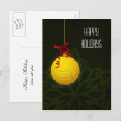 kerstKaarten volleybalspeler Feestdagenkaart (Voorkant / Achterkant)