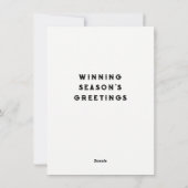 kerstkaarten voor Basketball Holiday Feestdagenkaart (Achterkant)