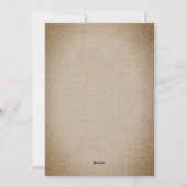  kerstkaarten voor Burlap Feestdagenkaart (Achterkant)