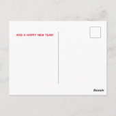 kerstkaarten voor chiropractische doeleinden, briefkaart (Achterkant)