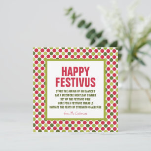 Kerstkaarten voor Festivus Kaart