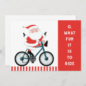 kerstkaarten voor het fietsen feestdagenkaart (Voorkant / Achterkant)
