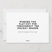 kerstkaarten voor het fietsen feestdagenkaart (Achterkant)