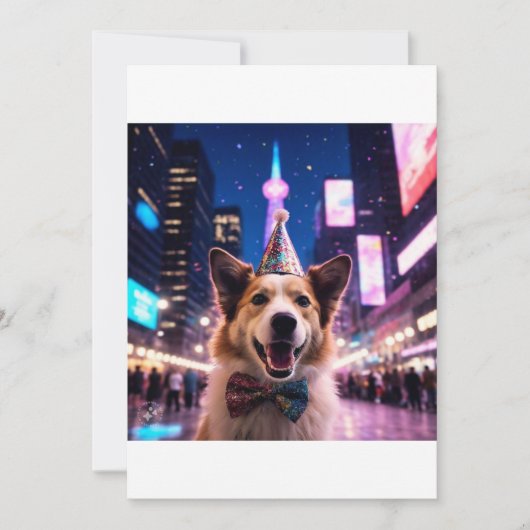 Kerstkaarten voor honden 2025 feestdagenkaart (Voorkant)