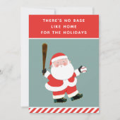 kerstkaarten voor honkbal-feestdagen feestdagenkaart (Voorkant)