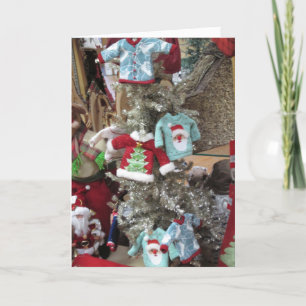 Kerstkaarten voor siersiersieraden feestdagen kaart