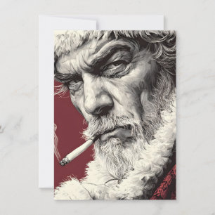 Kerstkaarten voor slechte Sint met volwassenenhumo Feestdagenkaart