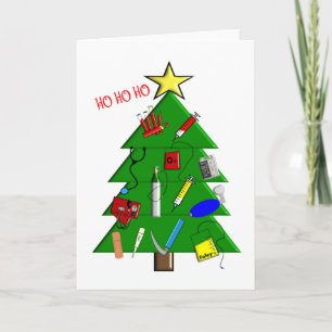 Kerstkaarten voor verpleegkundigen/medisch persone feestdagen kaart