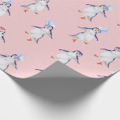 kerstkaartenpatroon cadeaupapier (Hoek)