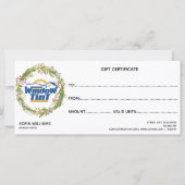 kerstkaartje Cadeaubon Voeg Logo toe (Achterkant)