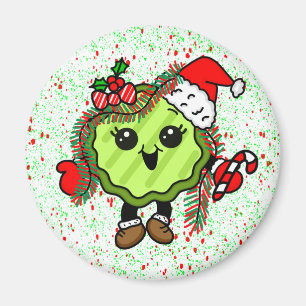 kerstkaartje Funny Holiday Pickles Magneet