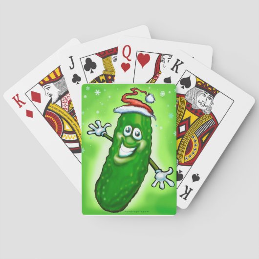 kerstkaartje pokerkaarten (Achterkant)