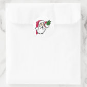 kerstkaartjes Envelopzegel Ronde Sticker (Tas)