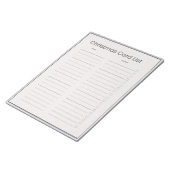 Kerstkaartlijst Notitieblok (Schuin)