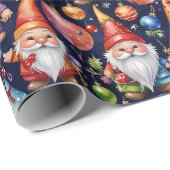 Kerstkabouter Cadeaupapier (Rol Hoek)