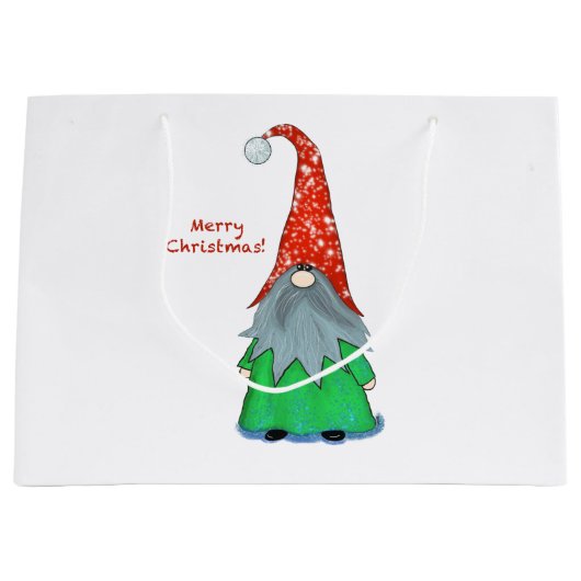 Kerstkabouter Cadeautas (Voorkant)
